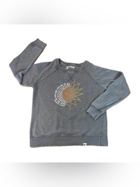 Blue 84 Graphic Sweatshirt Soft Pullover  Hanalei, Kauai Sun And Moon Size M